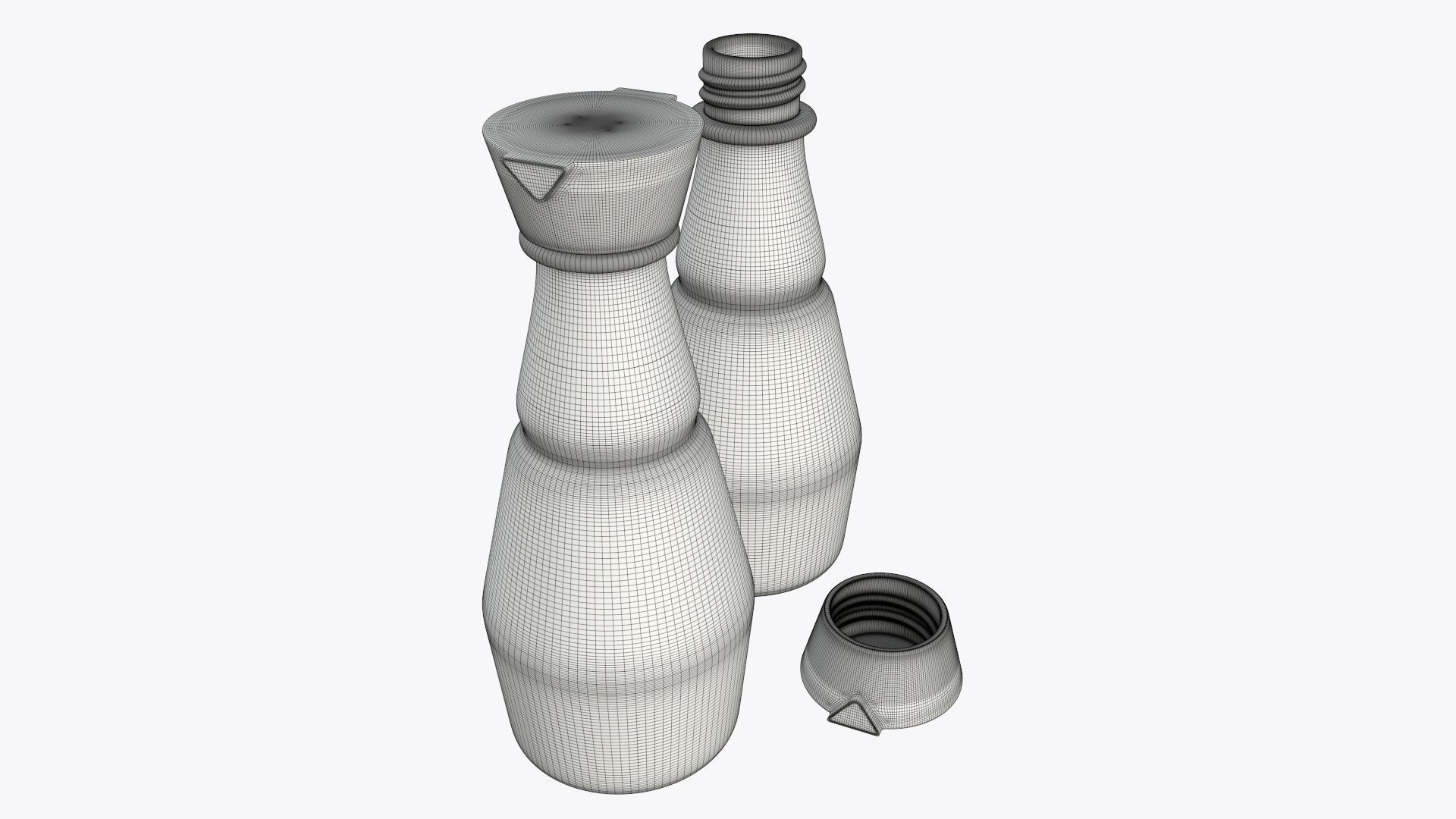 Soy sauce in a bottle 02 3D model_8