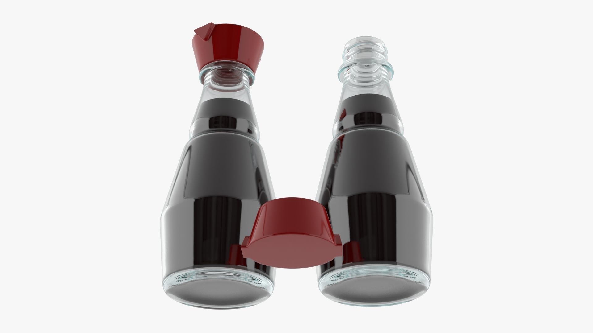 Soy sauce in a bottle 02 3D model_2
