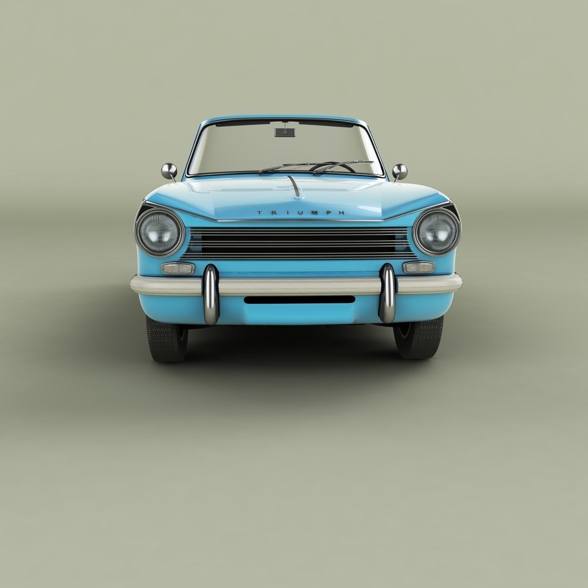 Triumph Herald 13 60 Convertible 3D model_10