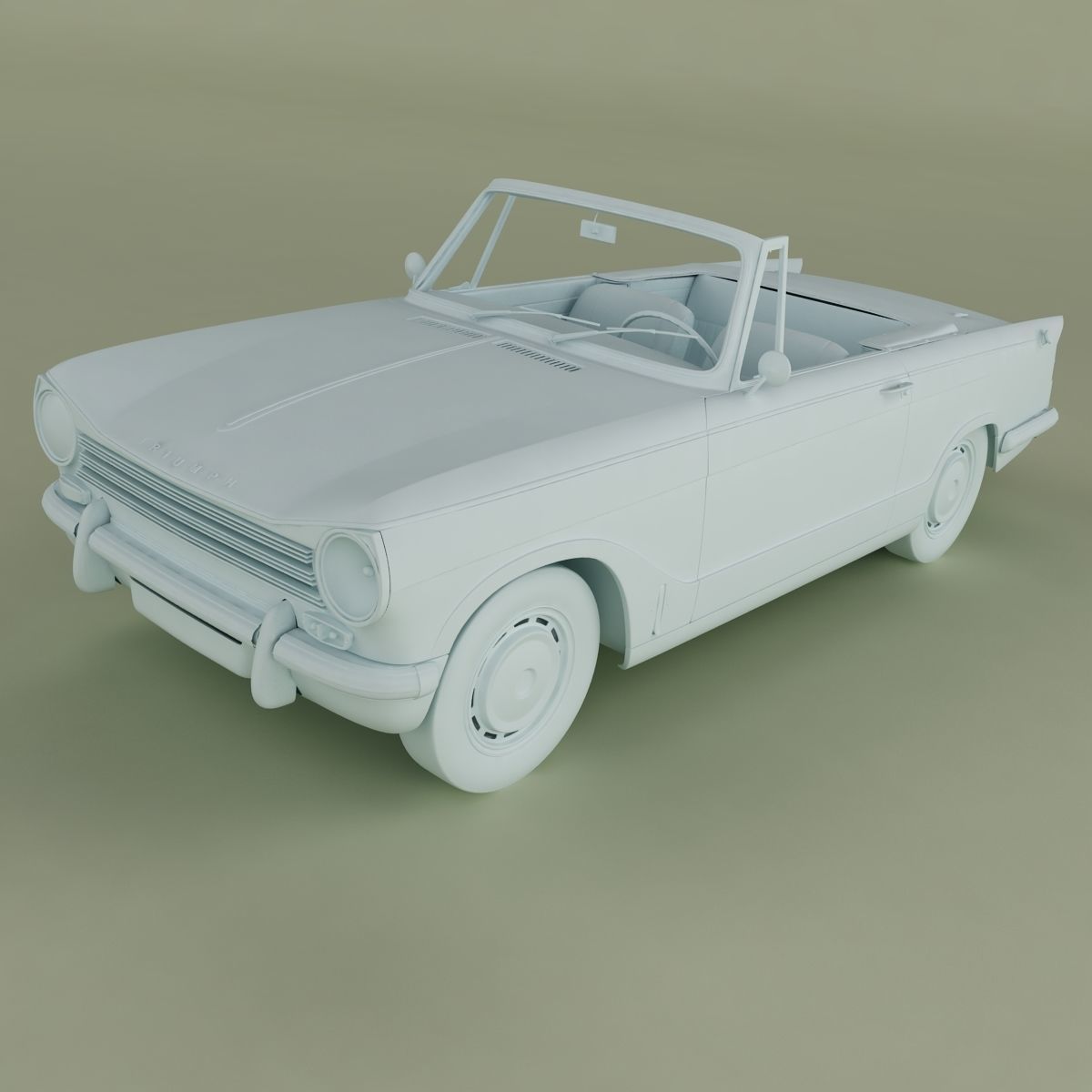 Triumph Herald 13 60 Convertible 3D model_16