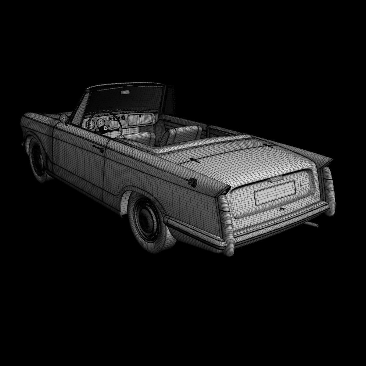 Triumph Herald 13 60 Convertible 3D model_22