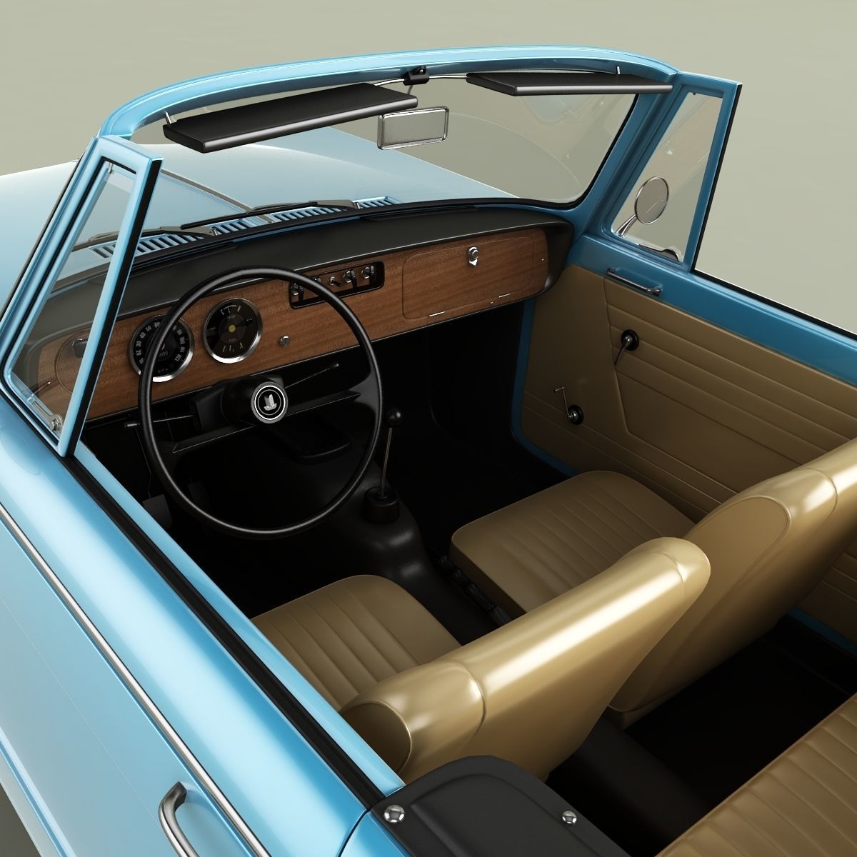 Triumph Herald 13 60 Convertible 3D model_14