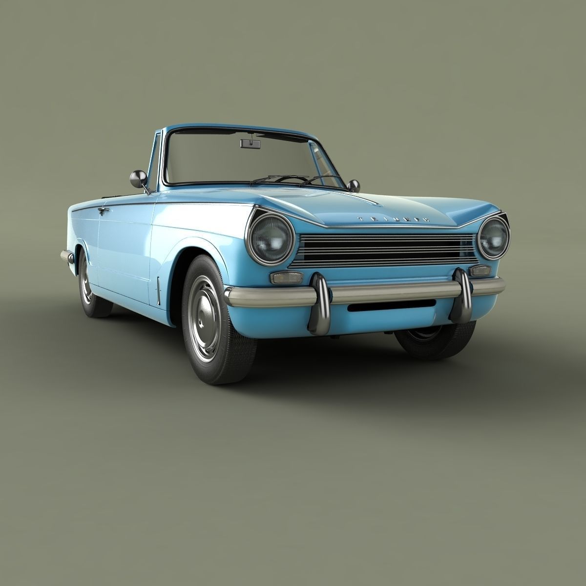 Triumph Herald 13 60 Convertible 3D model_15