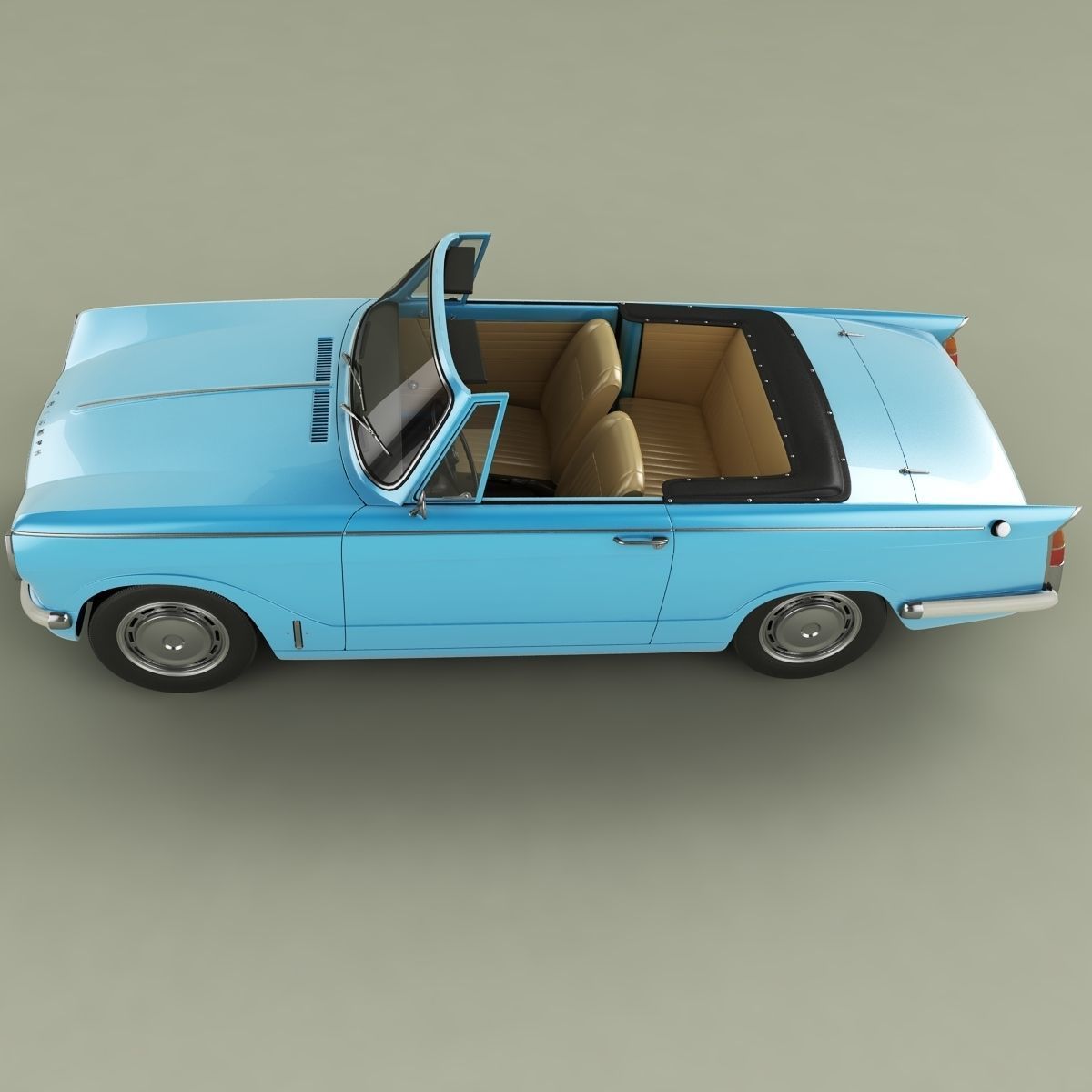 Triumph Herald 13 60 Convertible 3D model_12