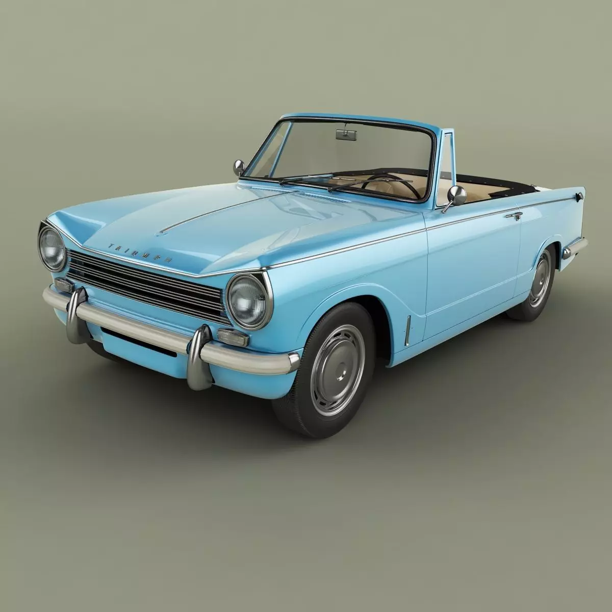 Triumph Herald 13 60 Convertible 3D model_0