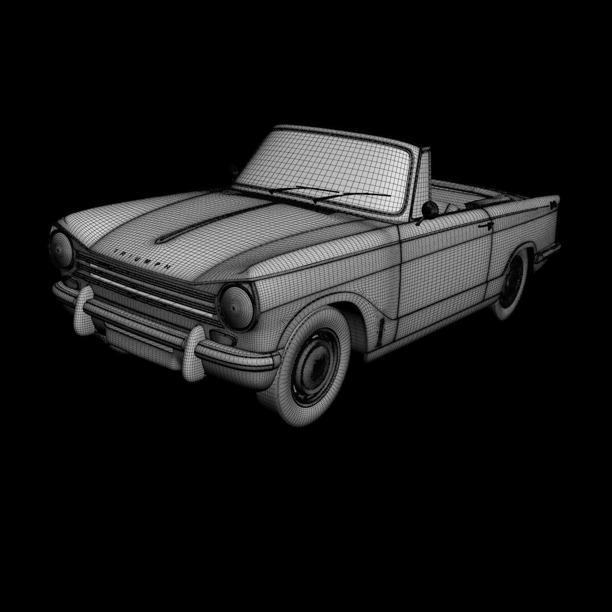 Triumph Herald 13 60 Convertible 3D model_6