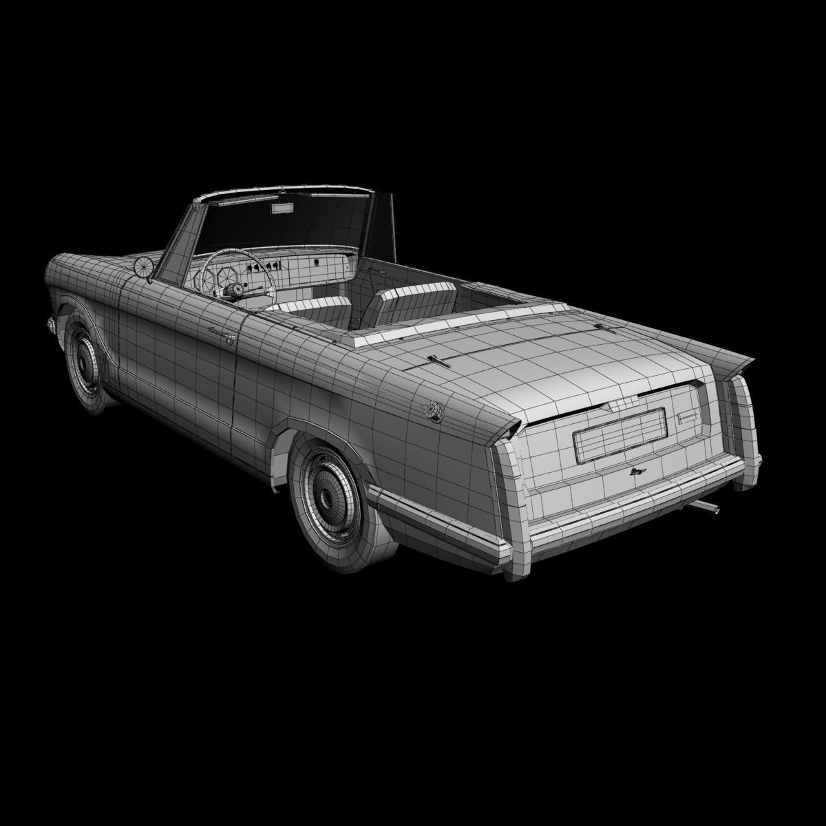 Triumph Herald 13 60 Convertible 3D model_21