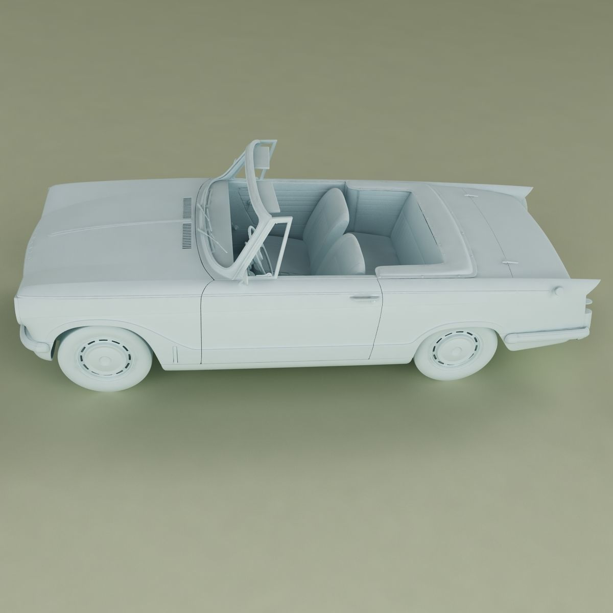 Triumph Herald 13 60 Convertible 3D model_3