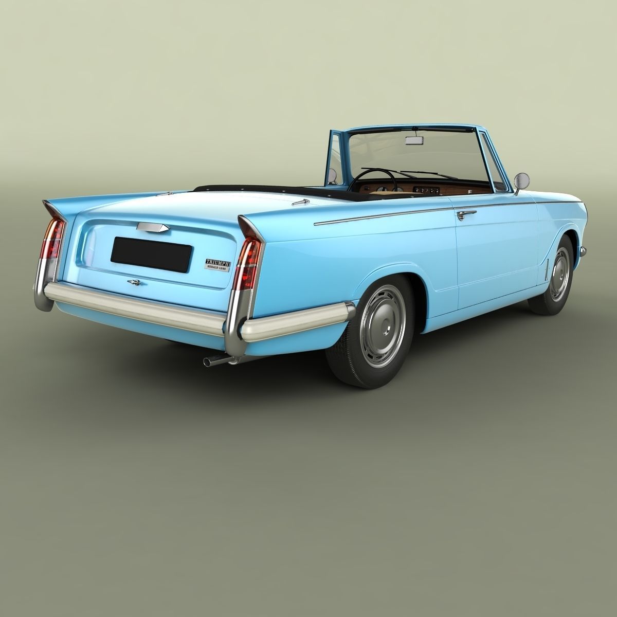 Triumph Herald 13 60 Convertible 3D model_4