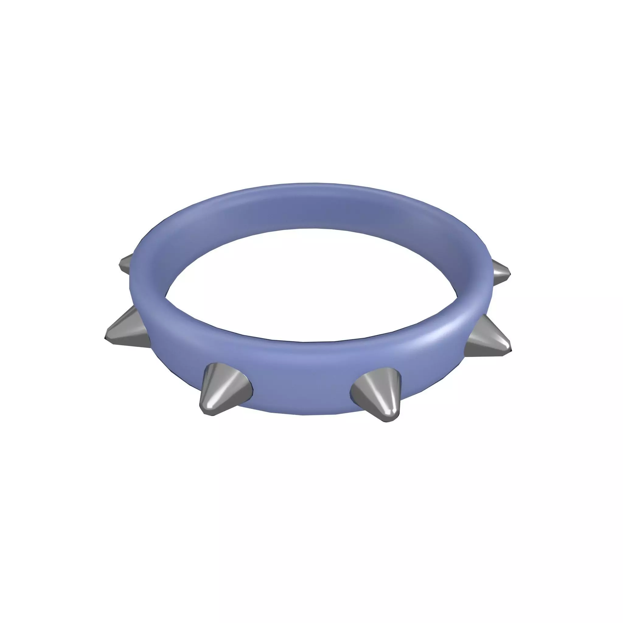 Spiked Collar v1 010 Low-poly 3D model_0