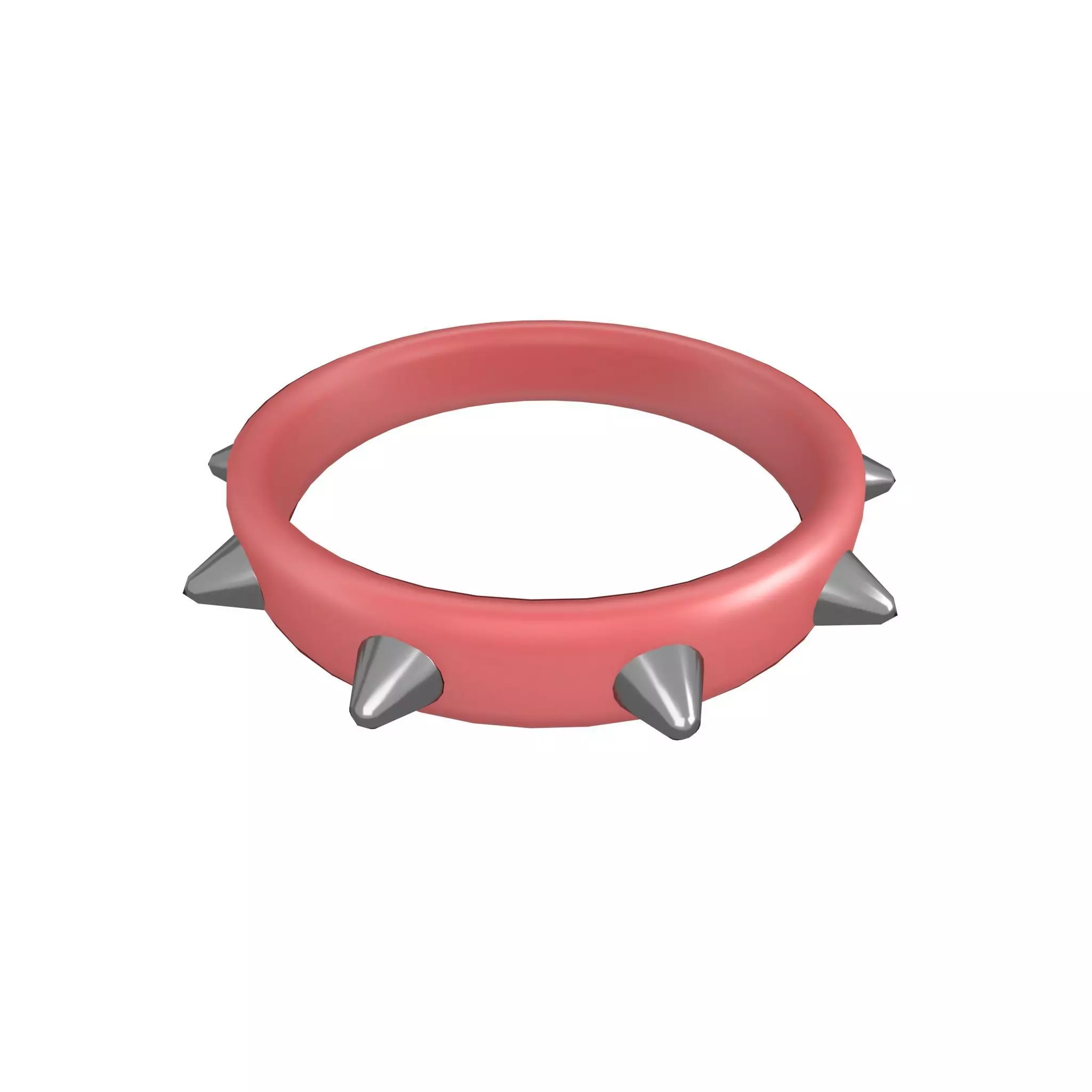 Spiked Collar v1 011 Low-poly 3D model_0