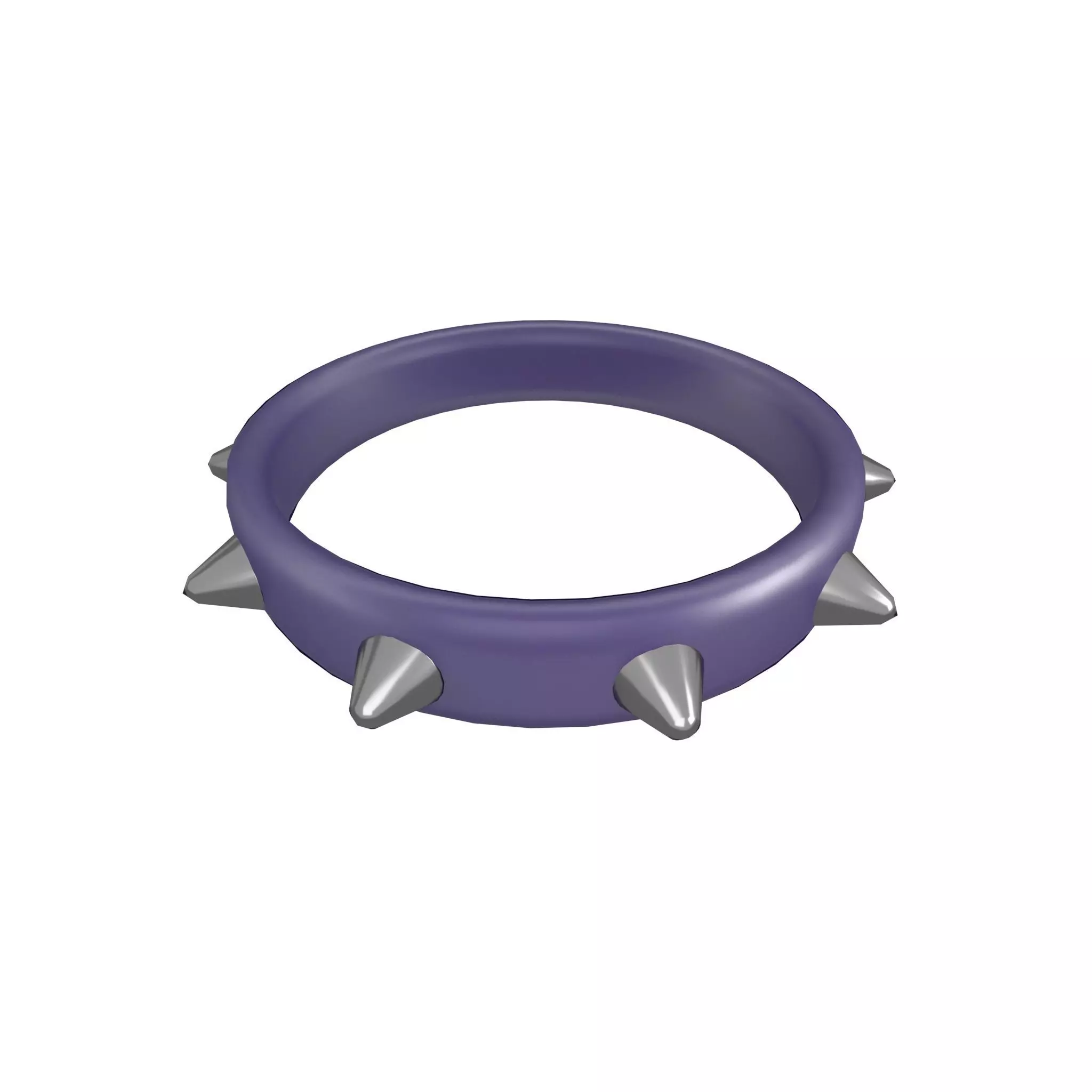 Spiked Collar v1 012 Low-poly 3D model_0