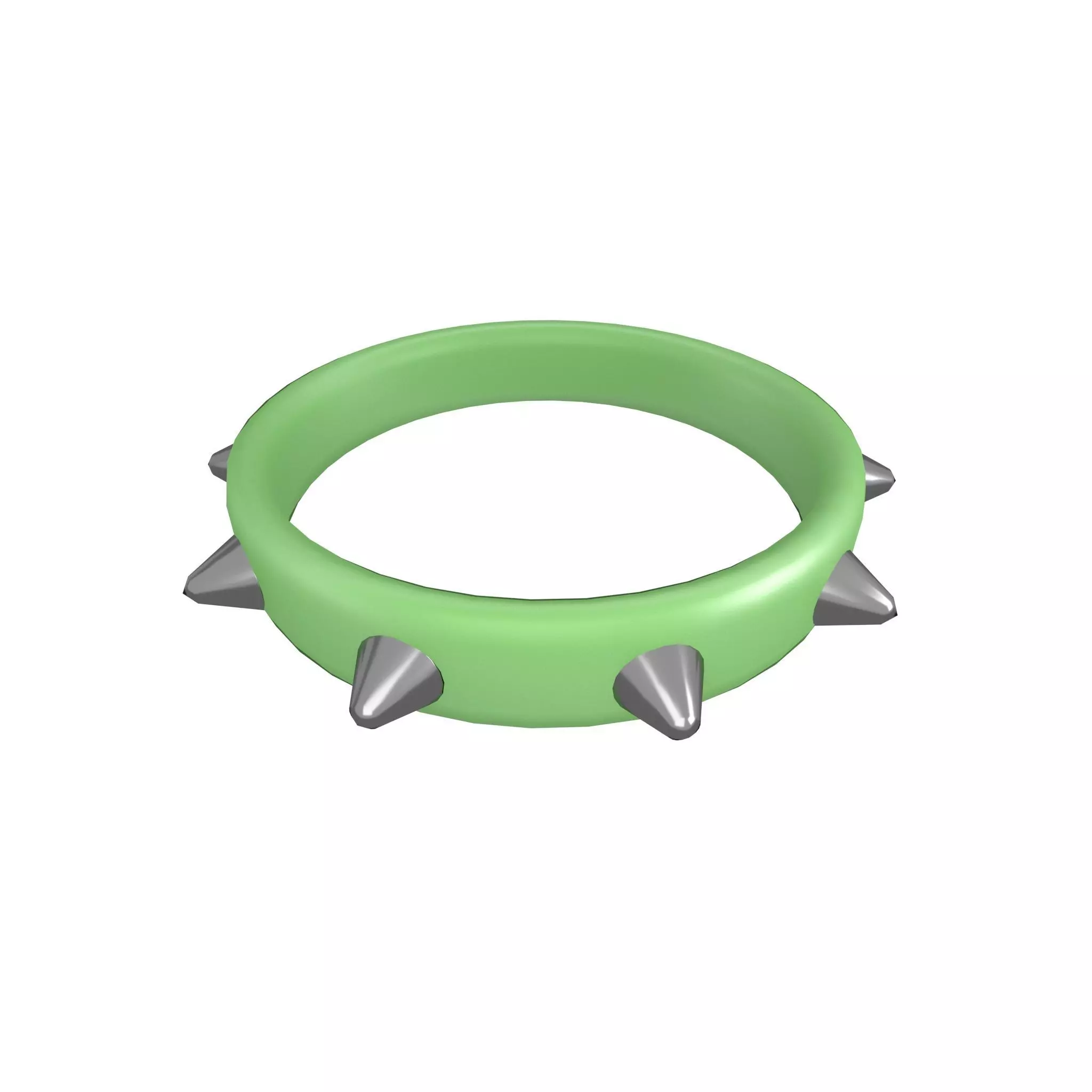 Spiked Collar v1 014 Low-poly 3D model_0