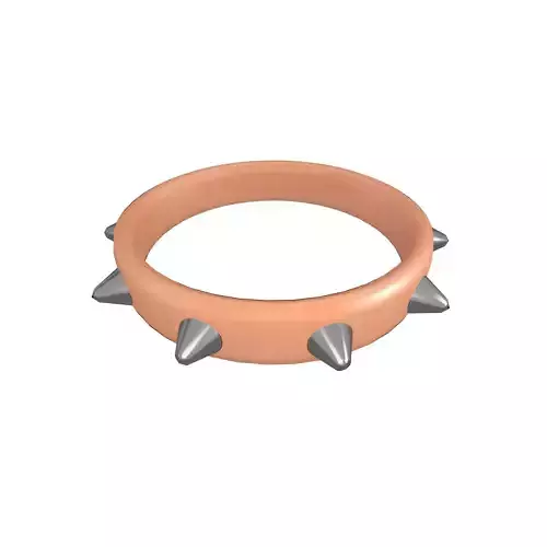 Spiked Collar v1 015 Low-poly 3D model