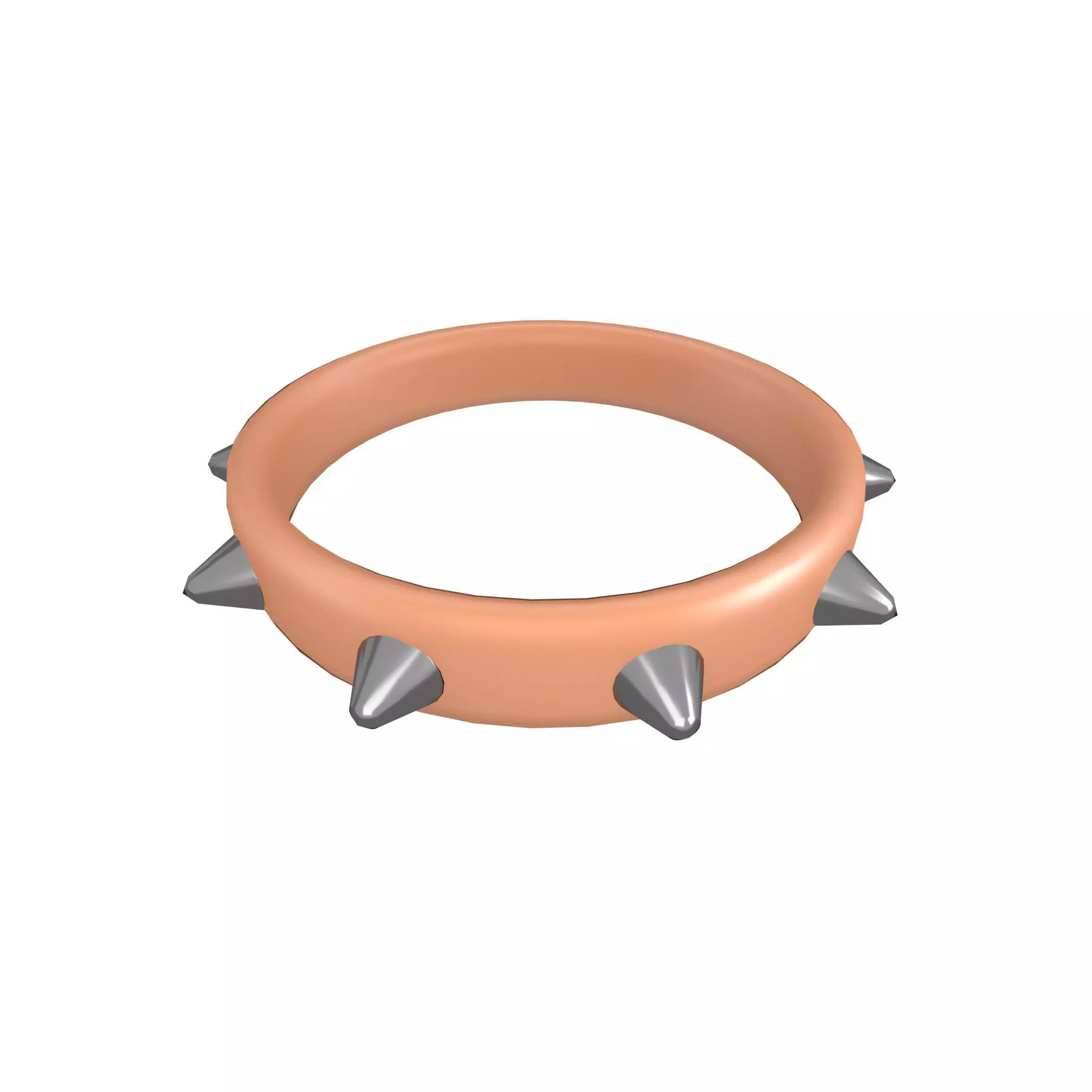 Spiked Collar v1 015 Low-poly 3D model_0