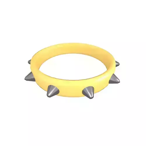 Spiked Collar v1 016 Low-poly 3D model