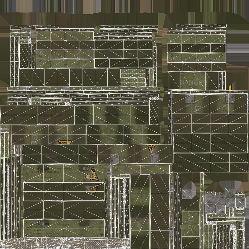 Ammo Crate Collection Low-poly 3D model_11