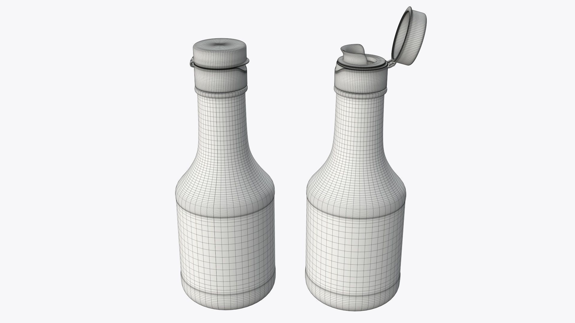 Soy sauce in a bottle 05 3D model_7