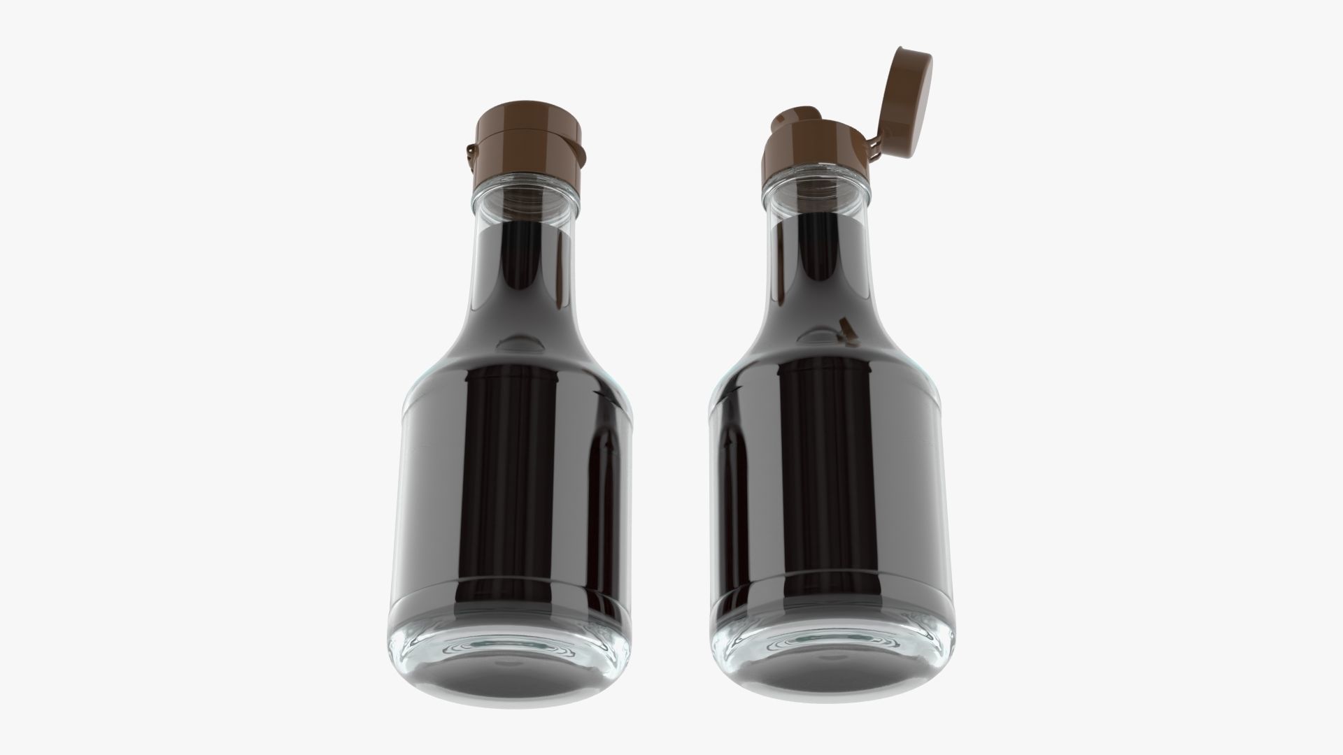 Soy sauce in a bottle 05 3D model_2