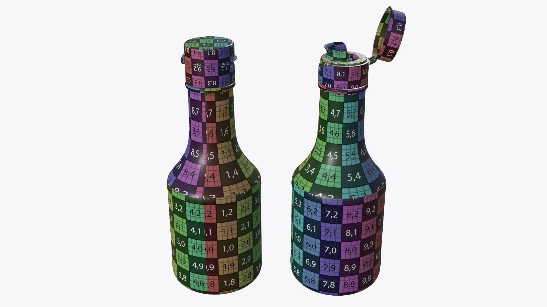 Soy sauce in a bottle 05 3D model_11