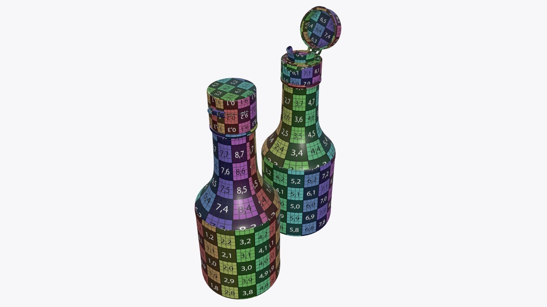 Soy sauce in a bottle 05 3D model_12