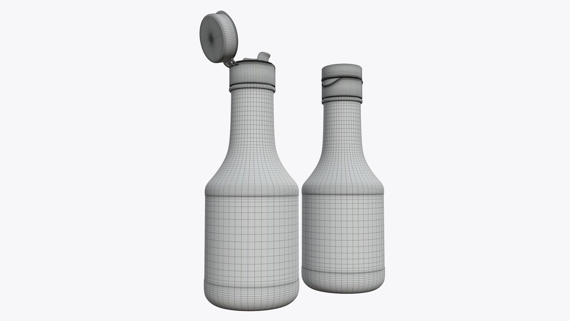 Soy sauce in a bottle 05 3D model_9