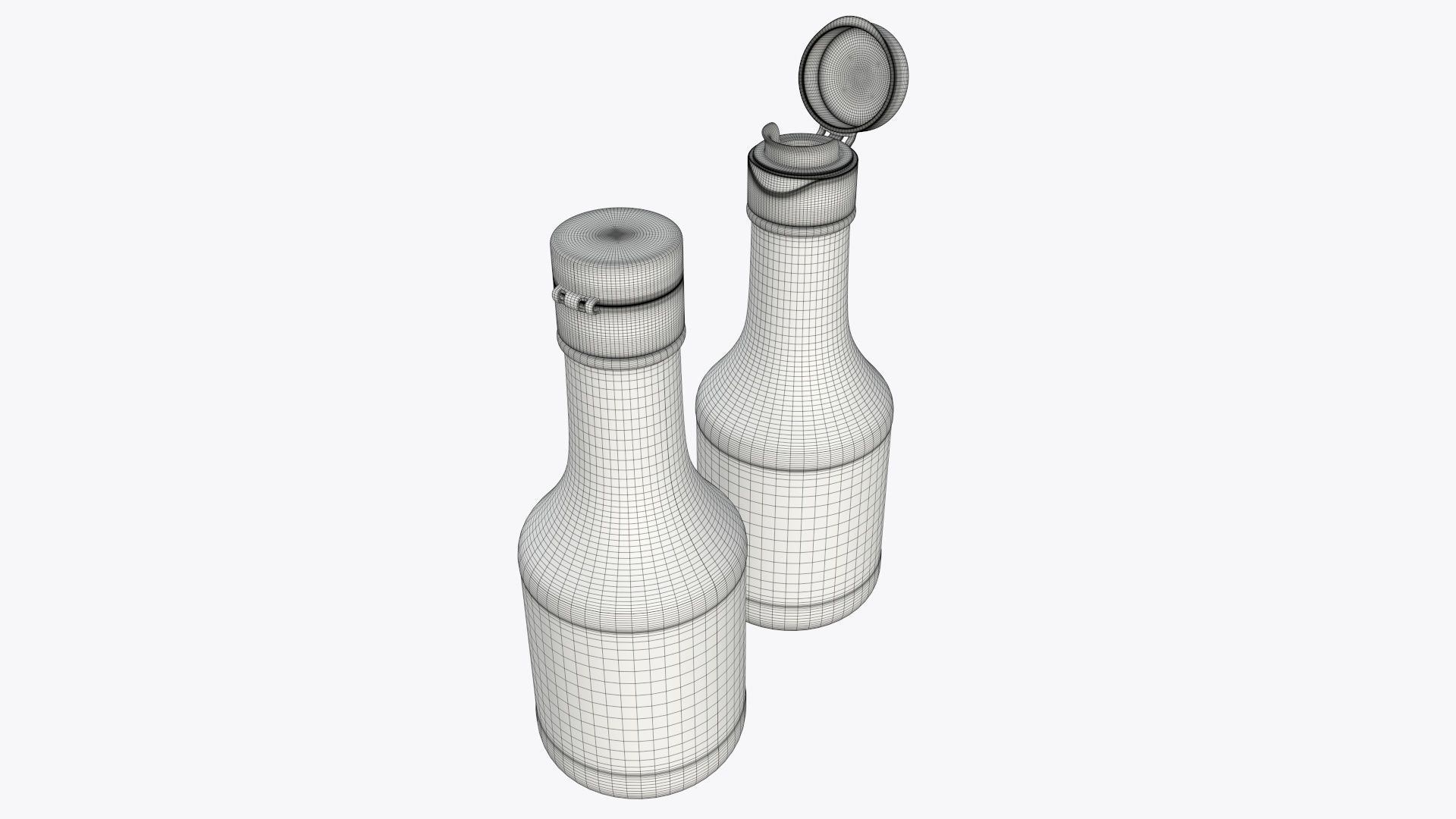 Soy sauce in a bottle 05 3D model_8