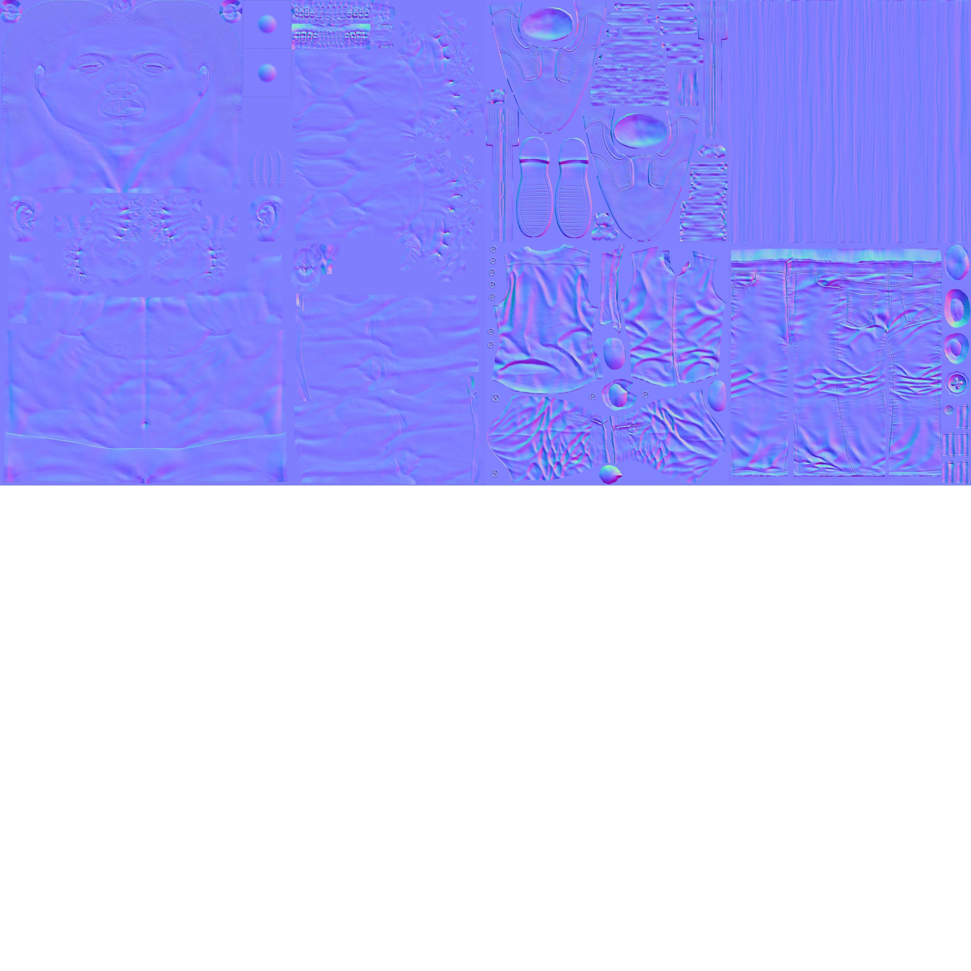 Male Female Character Low-poly 3D model_5