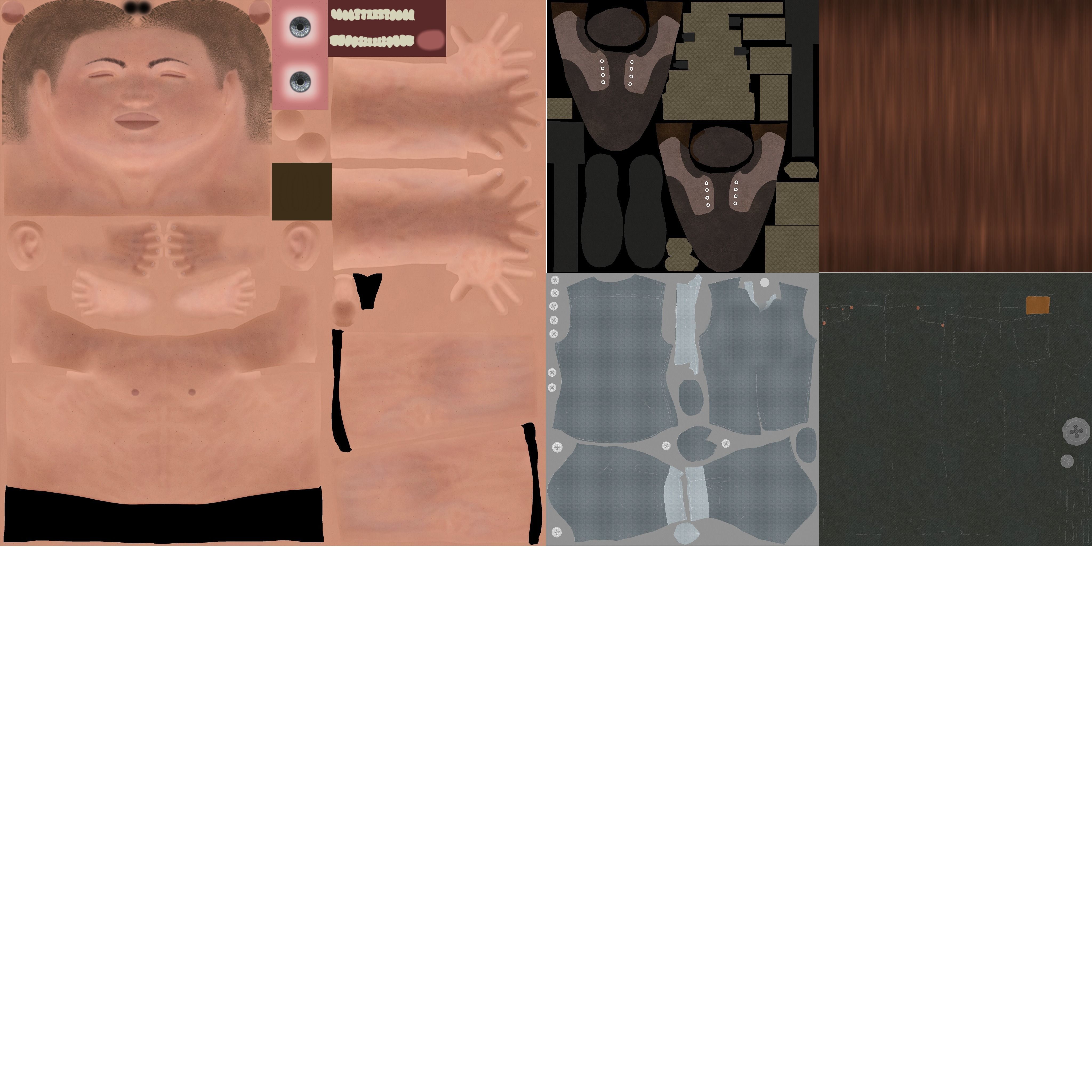 Male Female Character Low-poly 3D model_6