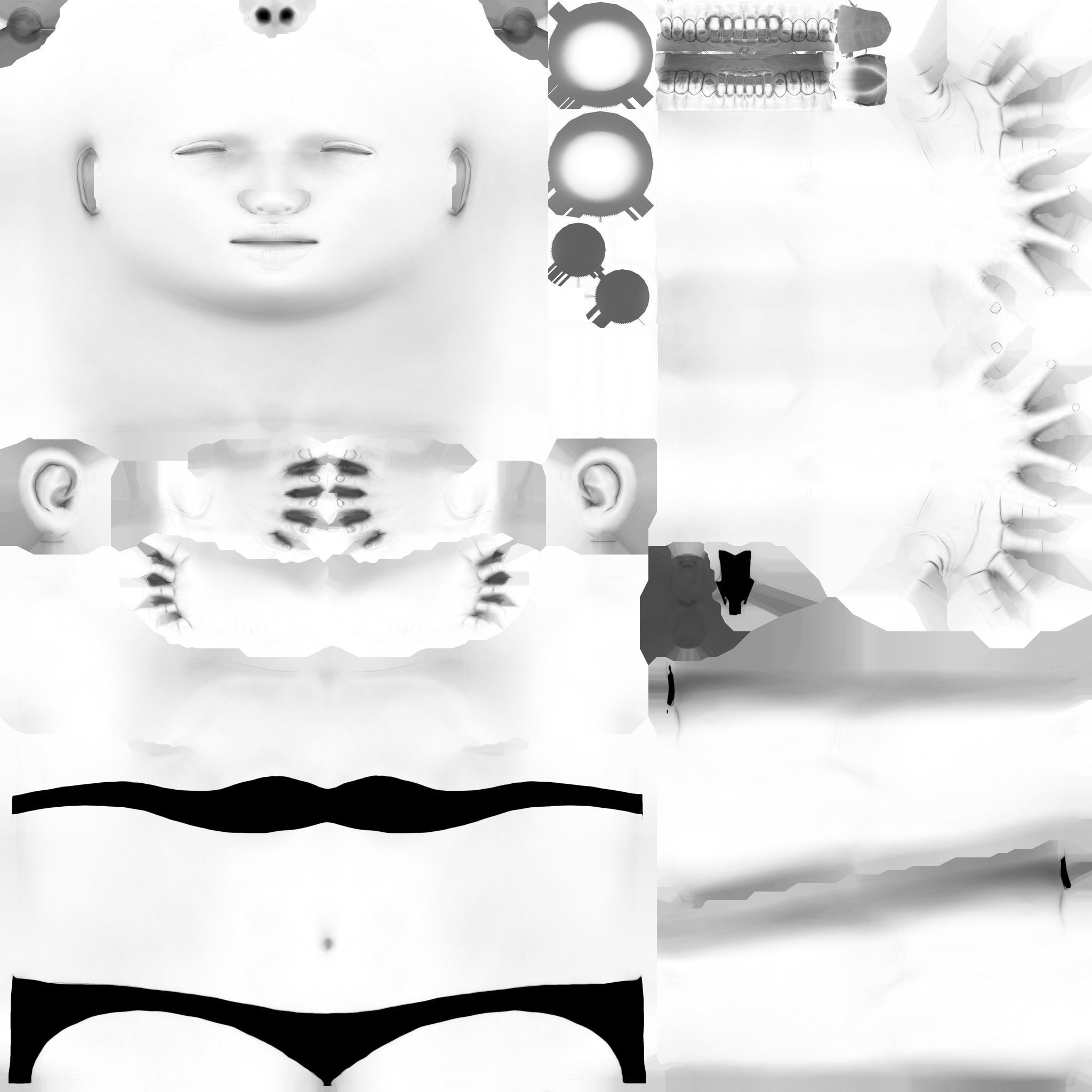 Male Female Character Low-poly 3D model_11