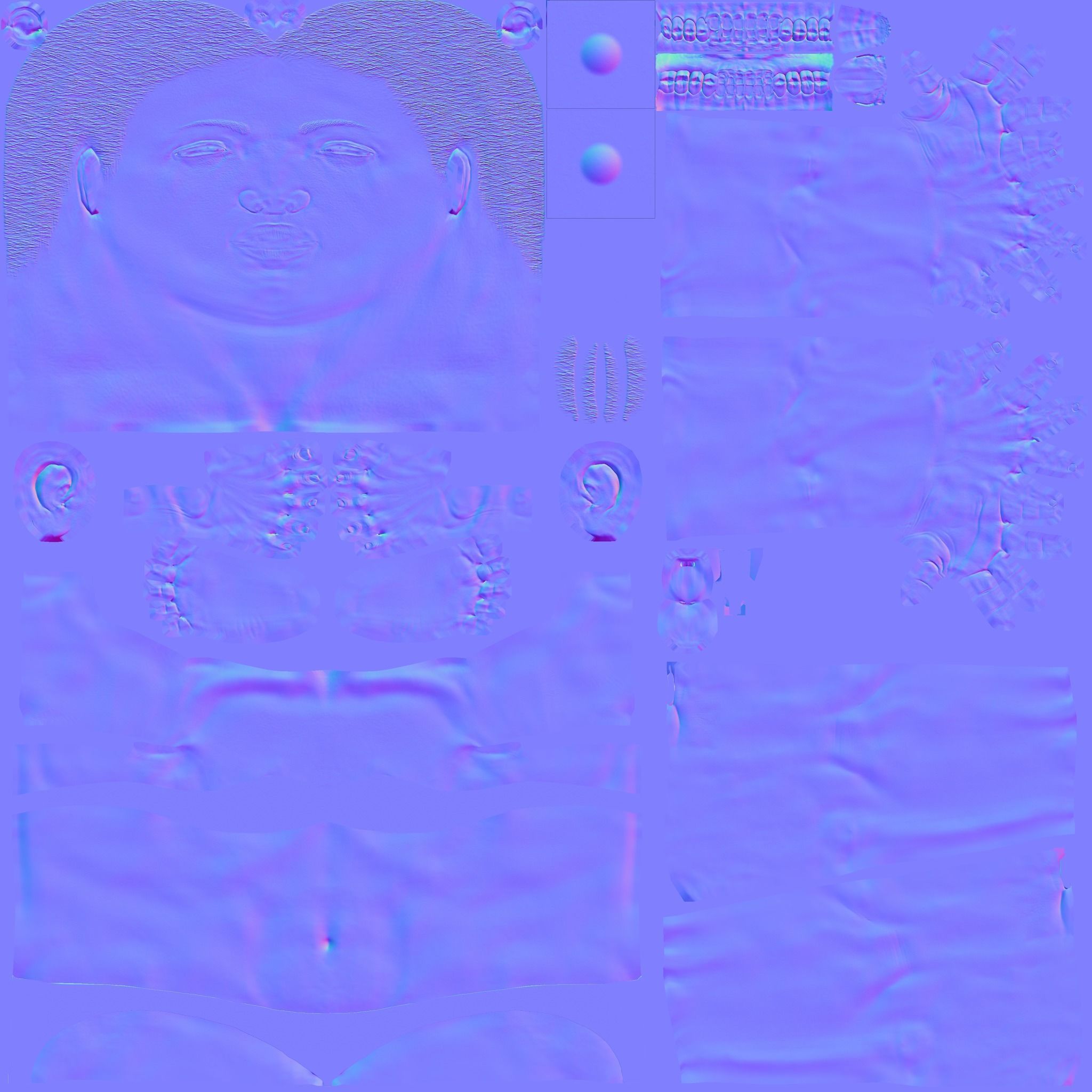 Male Female Character Low-poly 3D model_13