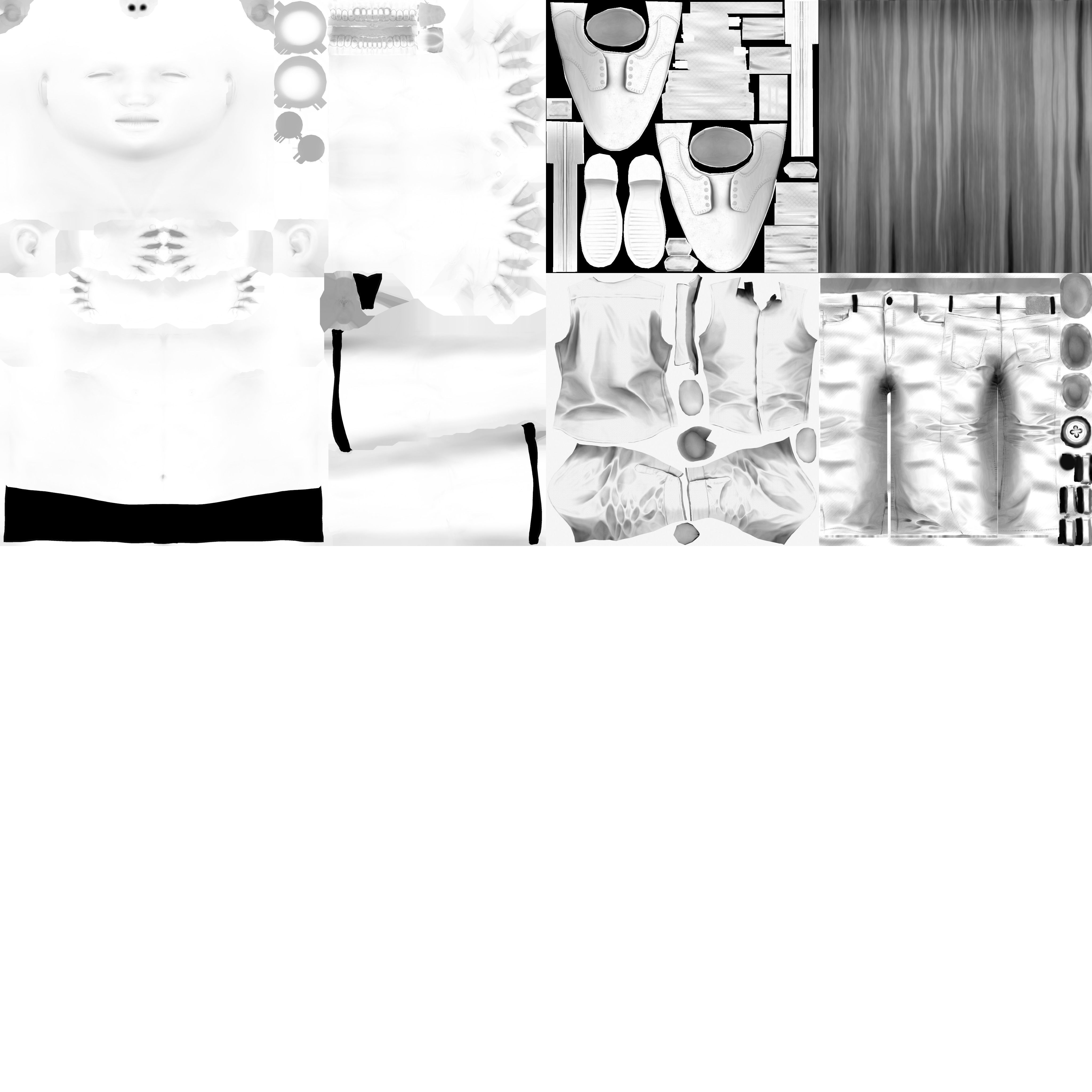 Male Female Character Low-poly 3D model_3