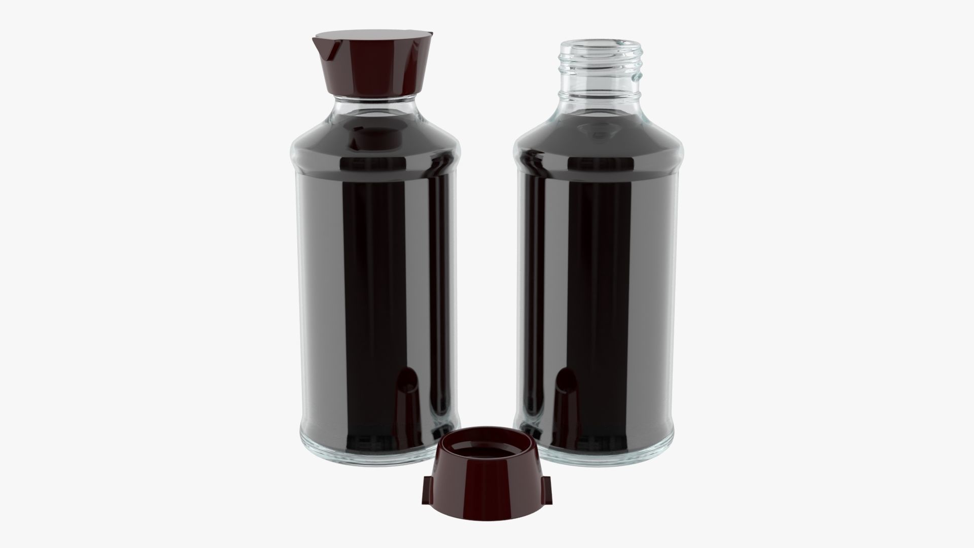 Soy sauce in a bottle 06