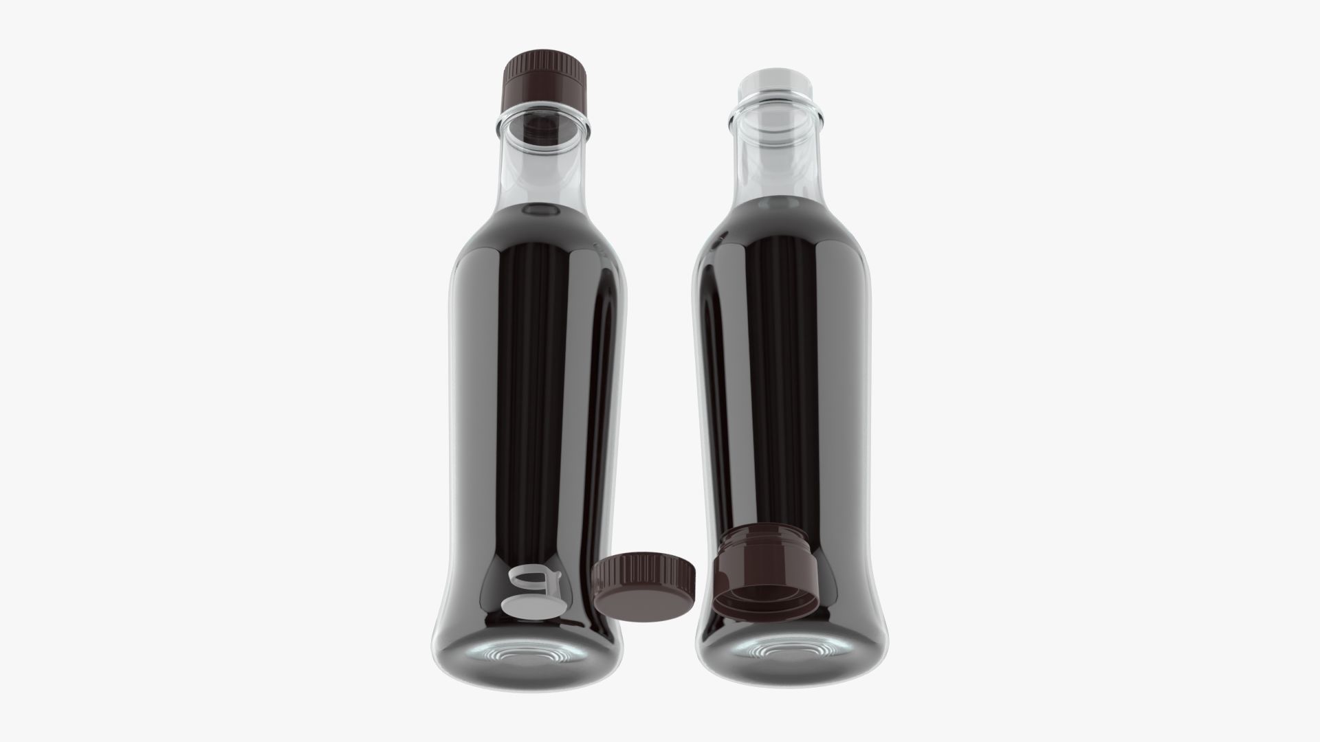 Soy sauce in a bottle 07 3D model_2
