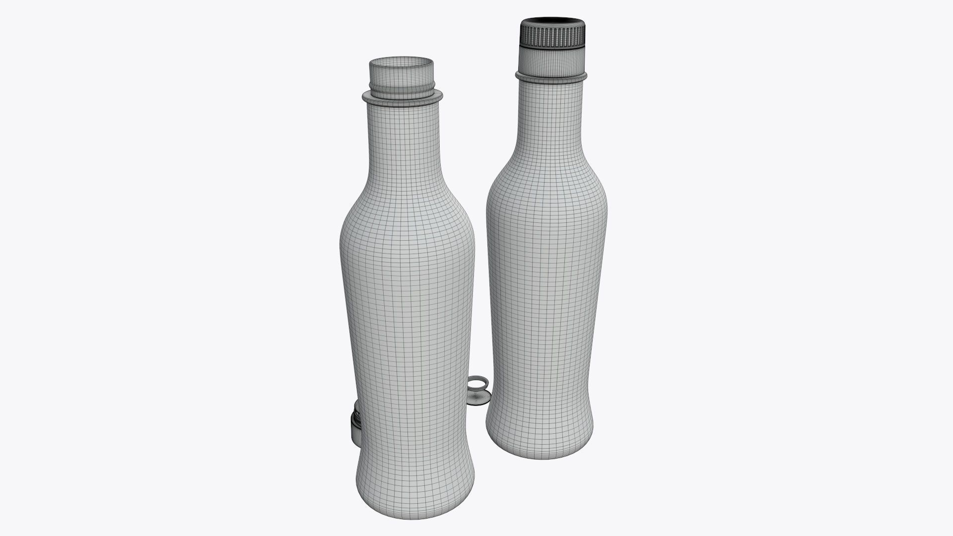 Soy sauce in a bottle 07 3D model_9