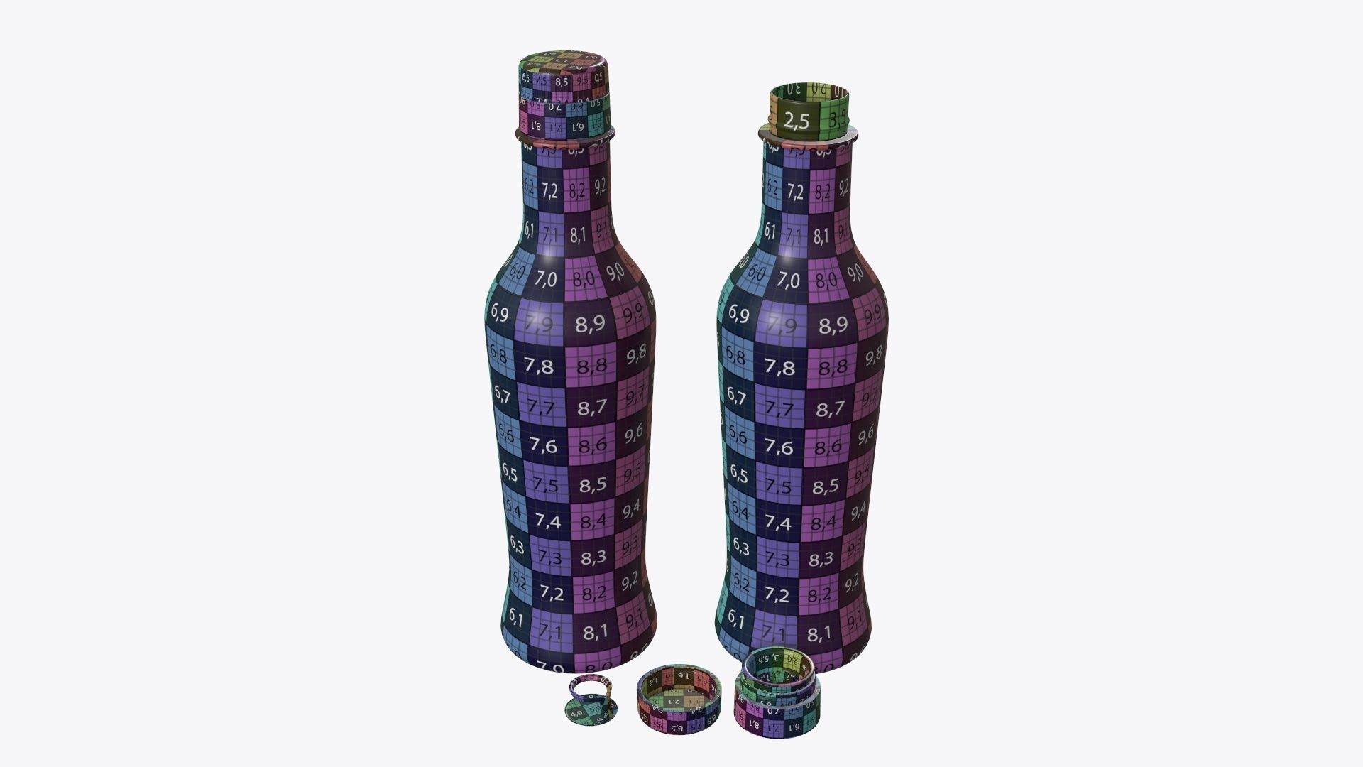 Soy sauce in a bottle 07 3D model_11