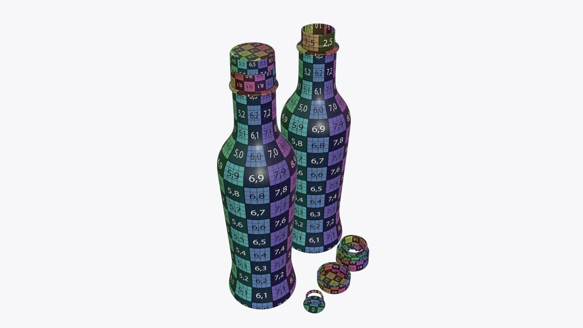 Soy sauce in a bottle 07 3D model_12