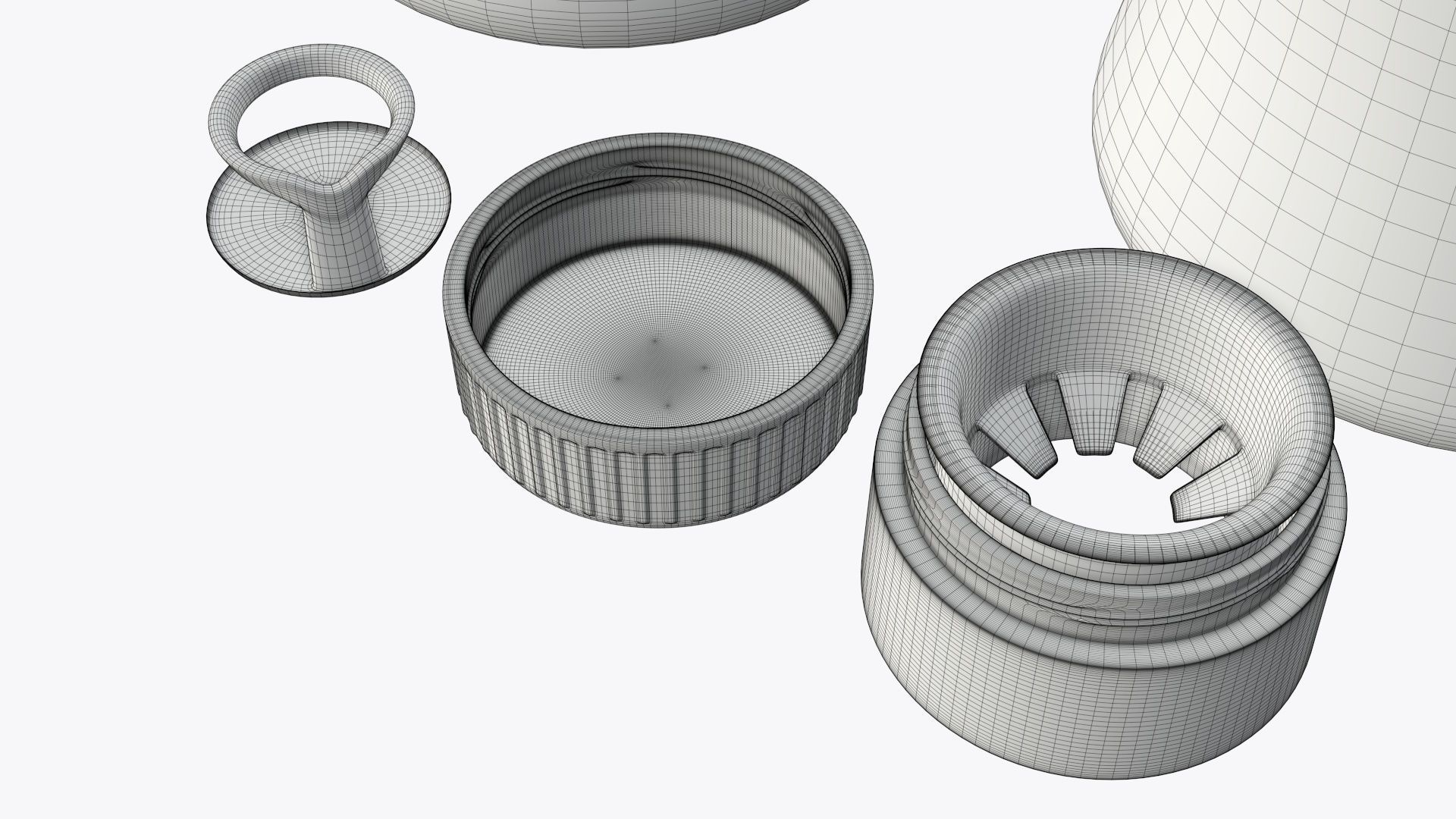 Soy sauce in a bottle 07 3D model_10