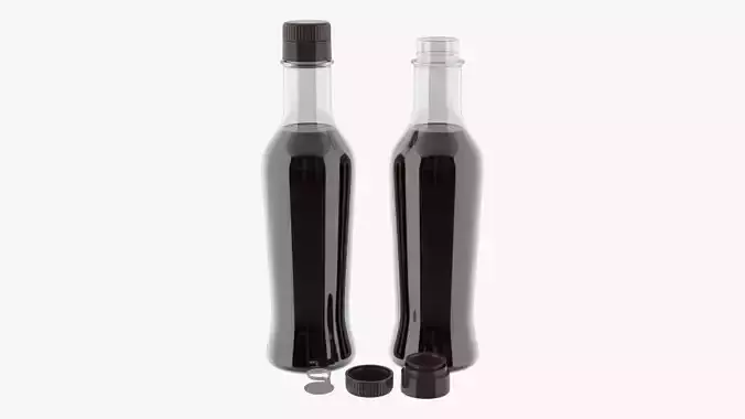 Soy sauce in a bottle 07