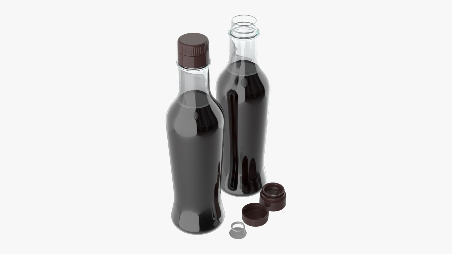 Soy sauce in a bottle 07 3D model_1