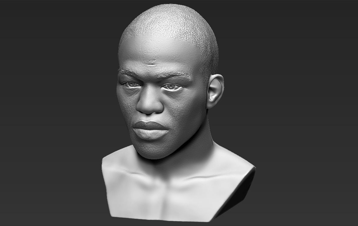 Jon Jones bust 3D printing ready stl obj formats 3D print model_18