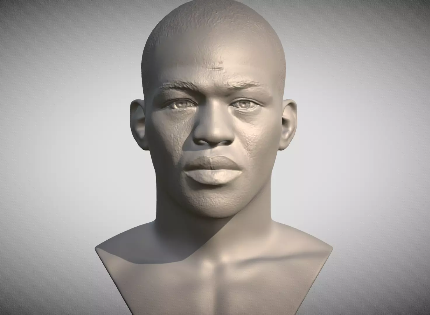 Jon Jones bust 3D printing ready stl obj formats 3D print model_0