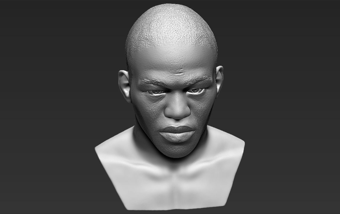 Jon Jones bust 3D printing ready stl obj formats 3D print model_17
