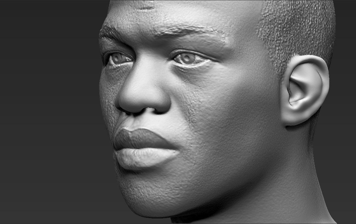 Jon Jones bust 3D printing ready stl obj formats 3D print model_22