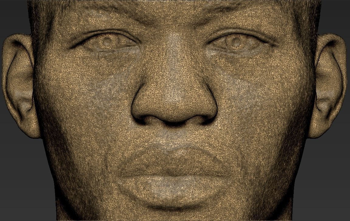 Jon Jones bust 3D printing ready stl obj formats 3D print model_31