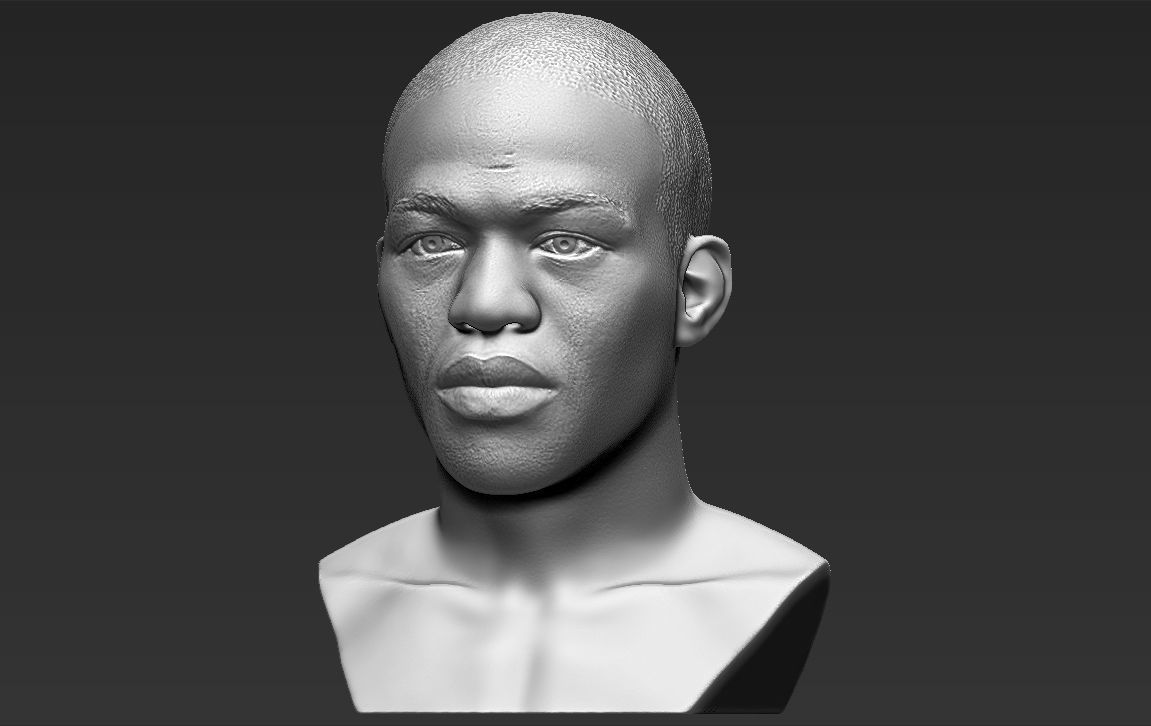 Jon Jones bust 3D printing ready stl obj formats 3D print model_6