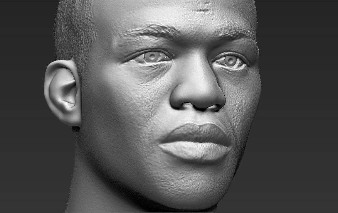 Jon Jones bust 3D printing ready stl obj formats 3D print model_25