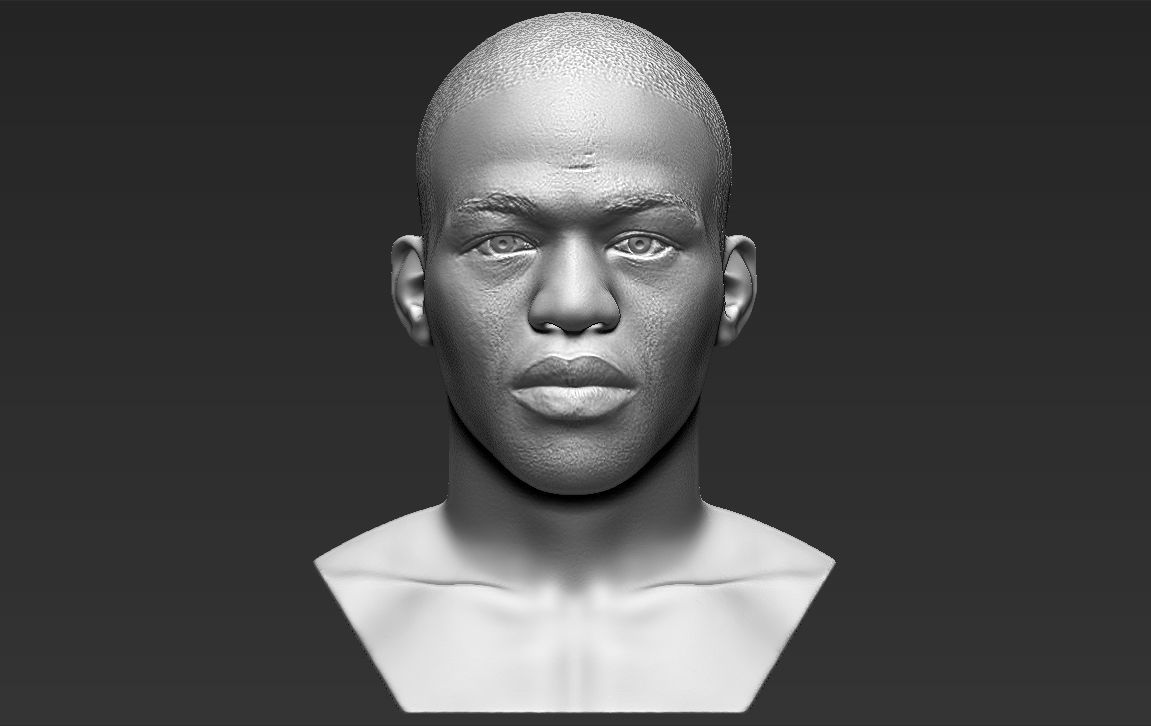 Jon Jones bust 3D printing ready stl obj formats 3D print model_5