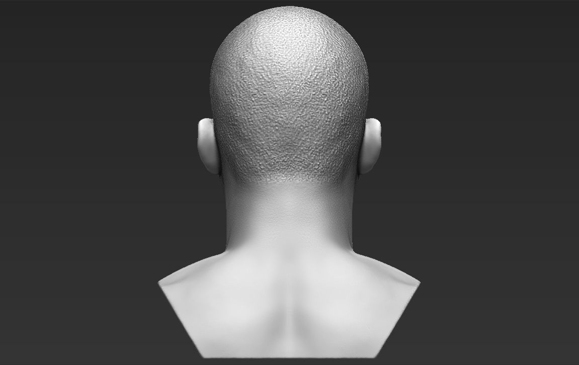 Jon Jones bust 3D printing ready stl obj formats 3D print model_11