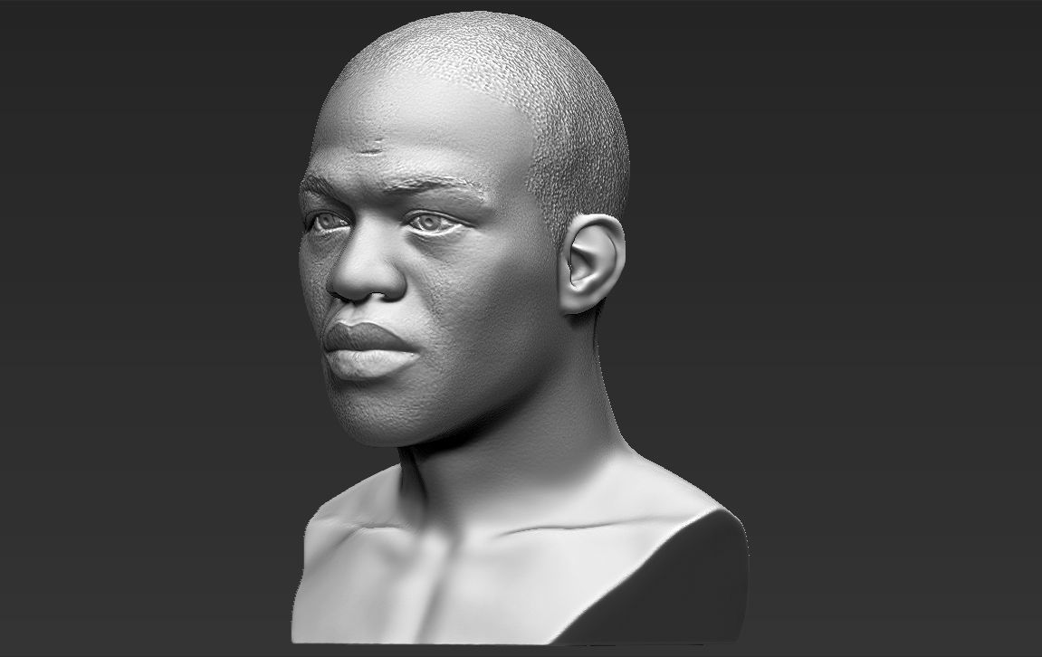 Jon Jones bust 3D printing ready stl obj formats 3D print model_7